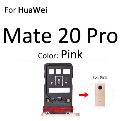【❖New Hot❖】 anlei3 อะแดปเตอร์เต้าเสียบถาดเชื่อมต่อไมโครเอสดี/ซิมการ์ดสำหรับ Huawei Mate 20 Pro X 20x Lite ที่ใส่เครื่องอ่านสล็อต