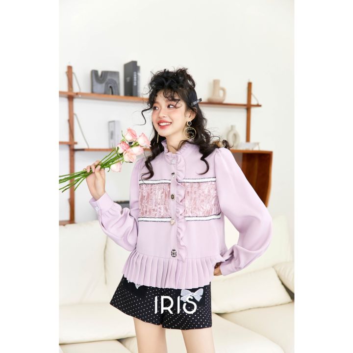 สินค้าลิขสิทธิ์แท้-iris-boutique-is2371153-conch-shell-shirt-เสื้อผ้าผู้หญิง-เสื้อเชิ้ต