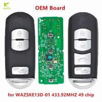 KEYECU Proximity Remote Smart Key FOB OEM Board 433.92MHZ 49 chip for Mazda 3 CX-5 (Mitsubishi System) 2013-2016 WAZSKE13D-01