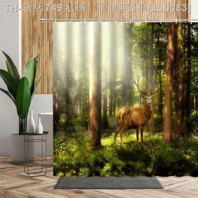 cw-scenery-shower-curtain-landscape-room-wall-curtains