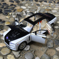 122 Rolls Royce Phantom Alloy Luxy รถรุ่น Diecast โลหะของเล่นรถจำลองเสียงและแสงเด็กของเล่นสำหรับของขวัญเด็ก