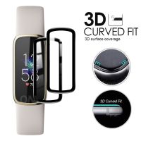 ฟิล์มกันรอยฟิล์มป้องกันแบบ3D สำหรับ Fitbit Luxe อุปกรณ์ป้องกันหน้าจอคลุมทั้งหมดอุปกรณ์เสริมของสมาร์ทวอทช์