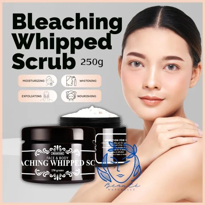 Beaute Naturelle BLEACHING WHIPPED SCRUB 250g for Face and Body by
