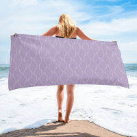 Purple Long Wavy Pattern Texture Bath Towel For s Home Essentials Summer Swimming Beach Towel Quickly Dry Face Towel