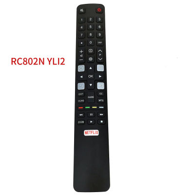 New Original RC802N YLI2 For RCA TCL HITACHI Smart TV Remote Control 06-IRPT45-BRC802N