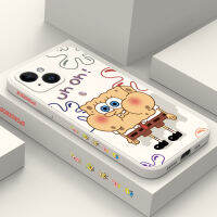 เคสสัตว์ประหลาด IPhone 15 14 13 12 11 Plus Pro Max Mini ซิลิโคนเหลวรูปแบบด้านข้าง