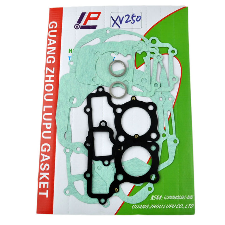 เครื่องยนต์รถจักรยานยนต์-crankcase-ฝาครอบกระบอกปะเก็นชุดสำหรับ-yamaha-xv250-route-66-route66-virago-250-virago250-1988-2020