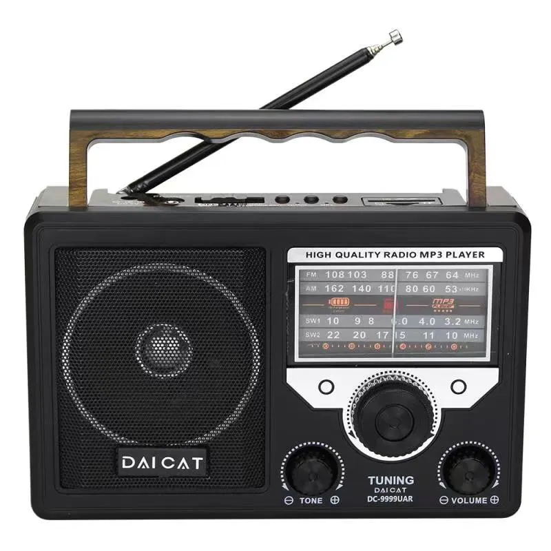 Đài radio, Đài FM NHẬP KHẨU THÁI LAN DAICAT DC-9999BT Chất Lượng Tốt Am Fm  Sw Đa Chức Năng Radio Với USB/Khe Cắm SD 