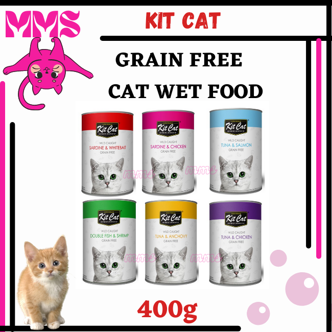 Kit Cat Super Premium Cat Wet Food All Life Stage Grain Free 400g Lazada