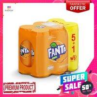 แฟนต้าส้มกระป๋อง 325มล.x6FANTA ORANGE 325 ML.x6