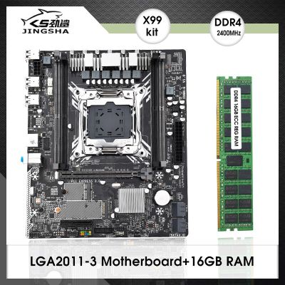 LGA2011 M-G X99-3ชุดวงจรหลักพร้อมชุดหน่วยความจำควบคุม DDR4 1*16GB 2400Mhz