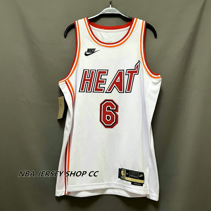 NBA Miami Heat LeBron James #6 Rev 30 Swingman White Basketball Jersey