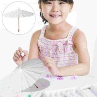 hot【DT】۩❧  5 Pcs Blank Painting Umbrella Crafts Small Kids Paper Umbrellas Parasol Graffiti Supplies