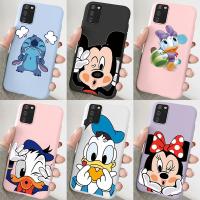 【Great. Cell phone case】 สำหรับ Samsung Galaxy A02S M02s A 02S M 0 2 S เคสโทรศัพท์การ์ตูนน่ารัก Mickey Minnie Donald Duck Stitch Soft TPU ซิลิโคนฝาหลัง