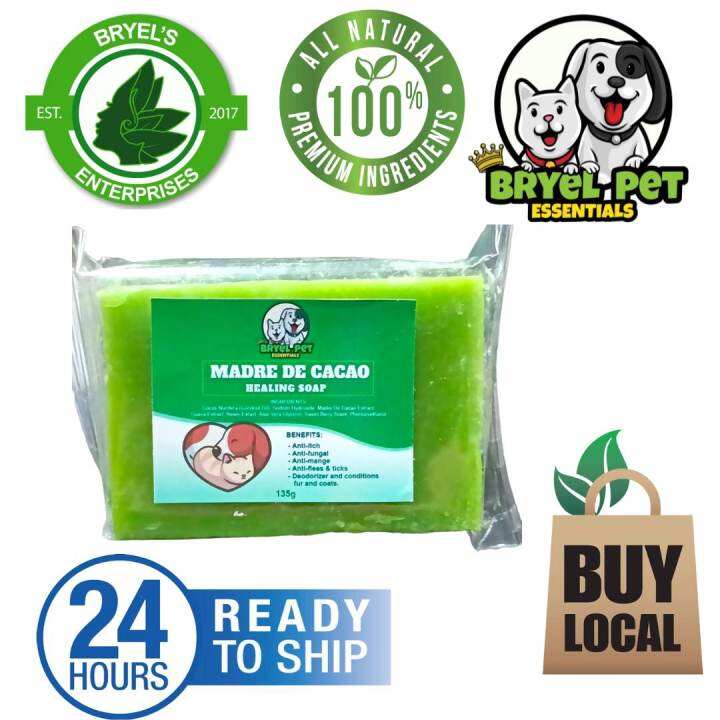 BRYELS PET ESSENTIAL MADRE DE CACAO SOAP 135G FOR PET AND HUMAN Anti