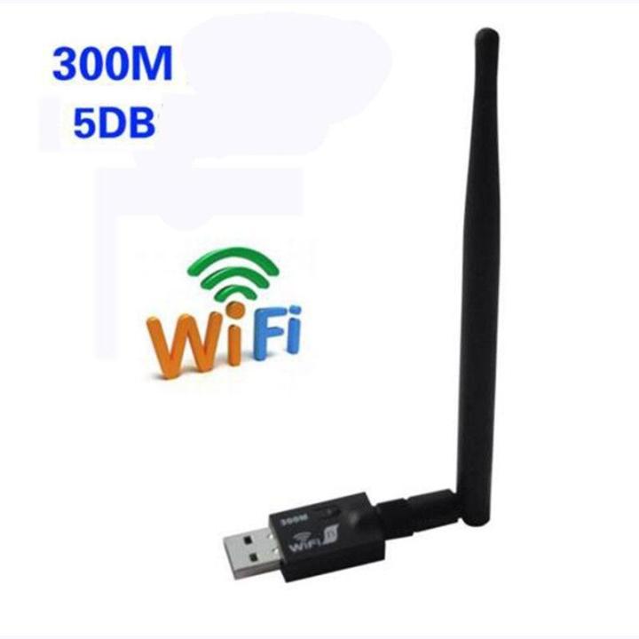 usb-wifi-11n-300mbps-5dbi-antenna-ไวไฟเสาแยก-300