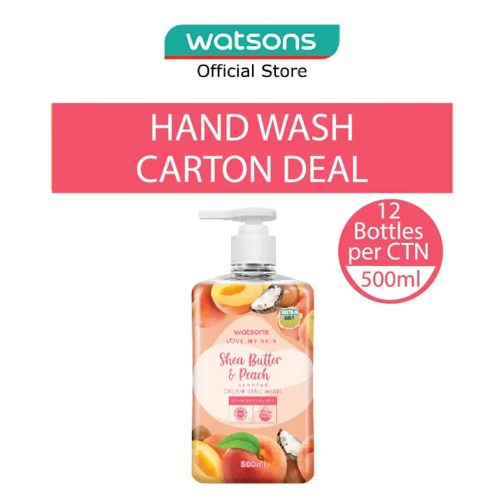WATSONS Shea Butter & Peach Scented Cream Hand Wash (Softening