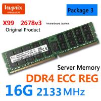 PC4-2133P DDR4หน่วยความจำ Hynix 16G 2400T 2133 MHZ หน่วยความจำเซิร์ฟเวอร์อีซีซีอาร์อีจี X99 V3 2678