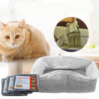 10pcs Litter Box Liners Reusable Elastic Eco Friendly Feces Filter Cats Supplies Semi Closed Kitten Mat Hygienic Hands Free