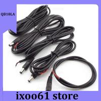 ixoo61 store 5pcs 2pin 12V DC Male Power Pigtail Cable 5.5x2.1mm Male Jack Cord DIY DC Connector For CCTV Camera  LED Strip Light