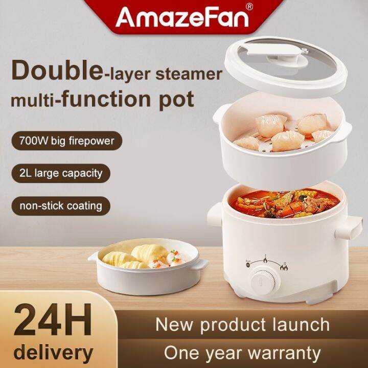 Multicooker Electric MultiFunction Rice Cooker Ramen HotPot Portable Steamer All In One mini