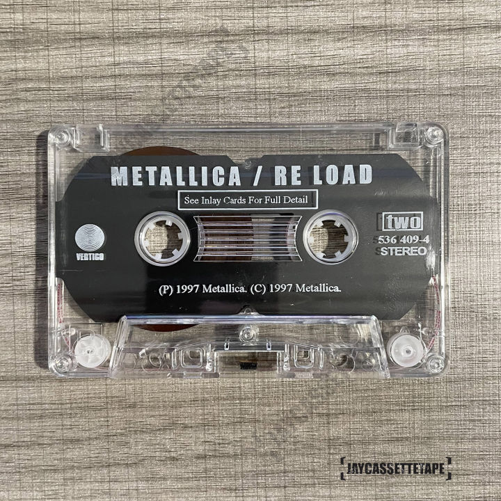 เทปเพลง-เทปคาสเซ็ต-เทปคาสเซ็ท-cassette-tape-เทปเพลงสากล-metallica-อัลบั้ม-reload