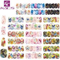 KADS Nature Series Manicure Water Sticker Water Paste Watermark Sticker Butterfly Flower Flamingoสติกเกอร์ติดเล็บสำหรับเล็บมือเล็บเท้าและDIY