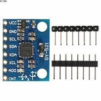 BYCME 3PCS MPU6050 3แกน Accelerometer Gyroscope โมดูล GY-521 MPU-6050 ตัวแปลง AD 16บิต โมดูลเครื่องมือวัดการหมุนวน ทนทานต่อการใช้งาน ข้อมูลเอาท์พุต IIC I2C 6 dof โมดูลเซ็นเซอร์6แกน Arduino Raspberry Uno