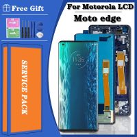 100% สำหรับ Motorola Moto Edge Plus Xt2063 Lcd-ดิจิไทเซอร์3หน้าจอสัมผัสสำหรับ Moto Edge แผง Xt2061-3สำหรับ Moto Edge