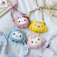 กระเป๋ามินิคิตตี้ Cinnamoroll ของเล่นเด็กตุ๊กตาเด็ก Dompet Koin เจ้าหญิงกระเป๋าโท้ทอุปกรณ์กระเป๋าถือกระเป๋าสะพายไหล่กระเป๋าหิ้วกระเป๋า Crossbody