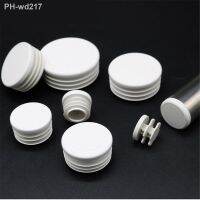 White Round Plastic Blanking End Caps Tube Pipe Inserts Plug Bung Dia16 19 22 25 28 30 32 38 40 42 45 50 63 70 74 76 80 90 100mm