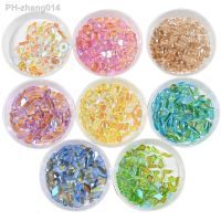 100Pcs 3D Aurora Diamonds Stone Set AB Crystal Gems Jewelry Nail Rhinestones For DIY Japan Korea Charms Polish Nails Accessories