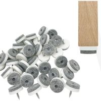 【YF】●∈  20pcs Glide Screw Glides with Thick Felt Round Floor Protector Table Desk Leg Sofa Feet