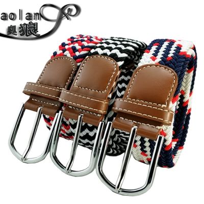 Mens elastic waistband unisex belt belts pin buckle series of design and ✹◑●