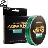 XM Angryfish เอ็นตกปลาแบบถัก Agwx9 300เมตรแข็งแรงมาก Senar Pancing Pe เรียบเอ็นตกปลาเครื่องมือตกปลา