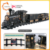 CONUSEA CLASSIC Electric Small Train Set Children S Train Track Retro Steam Train Model Toy Boy