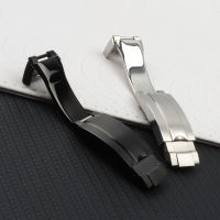 9mm Stainless steel folding buckle glide lock Fit for role submariner Oysterflex Daytona GMT watch band strap Deployment clasp