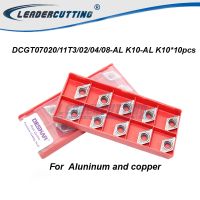 DCGT070202 DCGT070204 DCGT11T302 DCGT11T304 DCGT11T308-AL K10 * 10PCS Deskar Turning Inserts สําหรับอลูมิเนียม