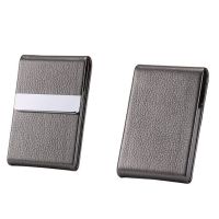 Stainless Steel   Case PU Cigar Storage Box Tobo Holder 1 PC Card Cases  Essories Multiftion