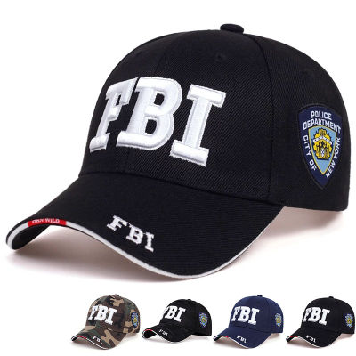 FBI Letter Embroidered Baseball Cap Fashion Mens Riding Hat UV Protection Golf Caps Adjustable Outdoor Travel Hat for Women Trucker Hat Cotton Hats