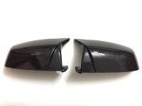 2Pcs คาร์บอนไฟเบอร์เปลี่ยนรถ Ox Horn ด้านหลังดูกระจก Cap Shell สำหรับ BMW E60 E61 5 Series 2006-2013