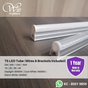 T5 Led Tube Ceiling Light Single Tone 1ft 2ft 3ft 4ft - Best Price in  Singapore - Dec 2023