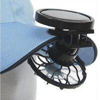 【YF】 Handsfree Clip-on Hat Solar Fan For Summer Fishing Sun Energy Power Fans