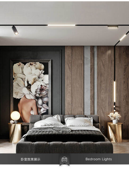 Modern Recessed Track Lights design led Lamp Rail