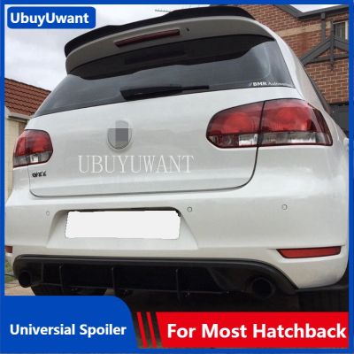 Universal Spoiler for 2008 - 2012 VW GOLF MK6 GTI & R Hatchback Spoiler ABS Car Tail Wing Rear Roof Lip Spoiler For MK5 GTI MK4