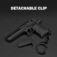 Deagle Keychain Mini Deagle Shape Tactical Keychain Movable Slide &amp; Magazine Decorations Gift Keyring