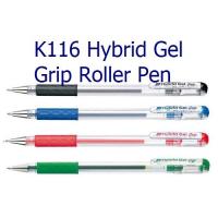 Pentel K116 ปากกาเพนเทลไฮบริดเจล คลิป ขนาด 0.6 มม.