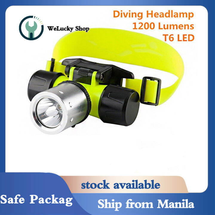 Diving Headlight Underwater Headlamp Submarine Torch Flashlight CREE T6