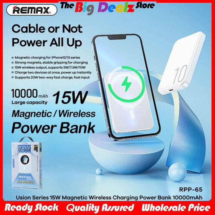 Remax RPP-65 Power Bank 15W Magnetic Wireless Charging and PD20W Fast ...