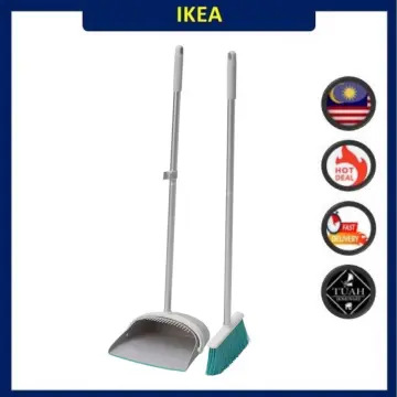 PEPPRIG Dust pan and brush, gray - IKEA